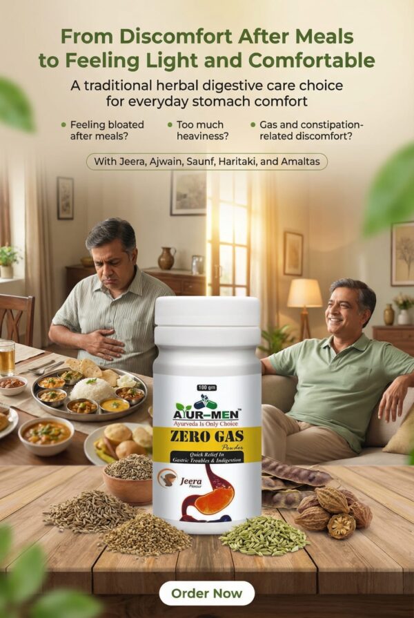 img_0275 Ayur Men Zero Gas Powder for Constipation Gastric Troubles and Indigestion, Jeera Flavour , 100g