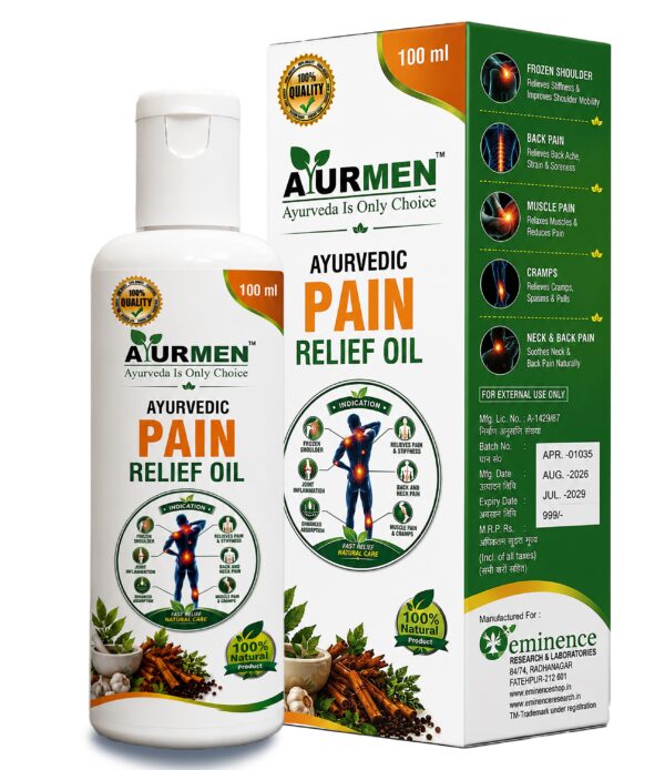 0e83946e-ecc2-4bf6-80c8-0f6c7ee51fb0 Ayurmen Pain Relief Oil & Cap. Kit 100% Ayurvedic