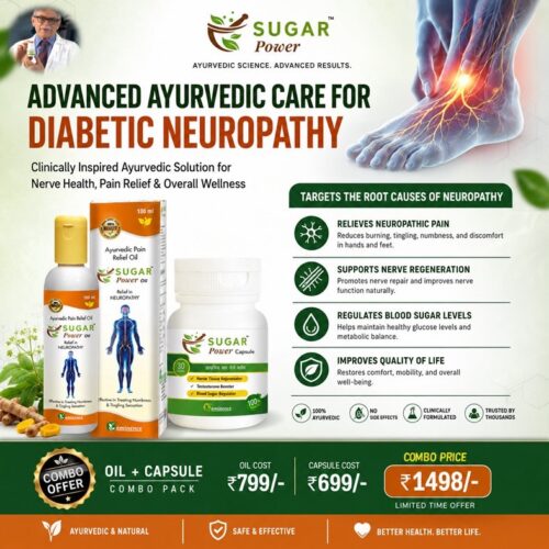 Sugar Power Oil ( Pkg 200ml)+ Testosterone Booster Cap. ( 1x30 Cap.)