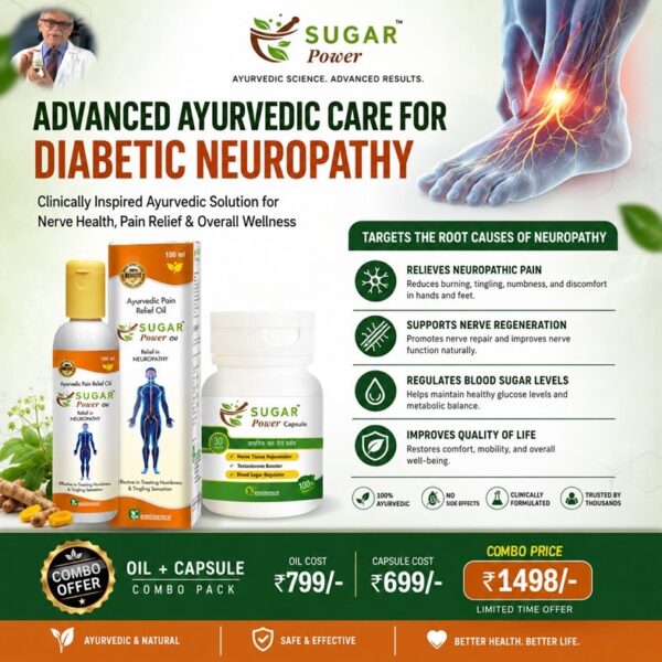 Sugar Power Oil ( Pkg 200ml)+ Testosterone Booster Cap. ( 1x30 Cap.)